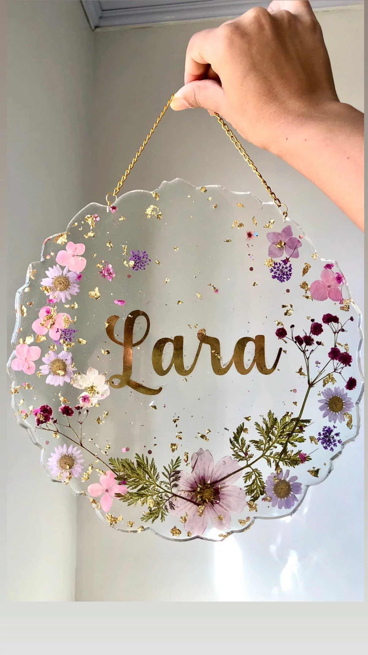 Floral Name Sign